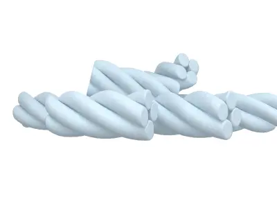 Marshmallows V2 007 Low-poly 3D model