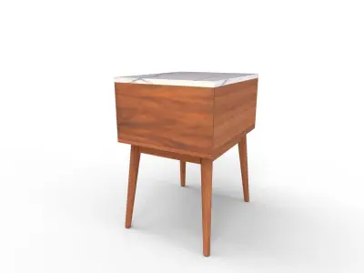 Deryan End Table Set with Storage 3D model