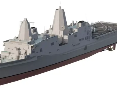 US NAVY Amphibious transport ship 3D model