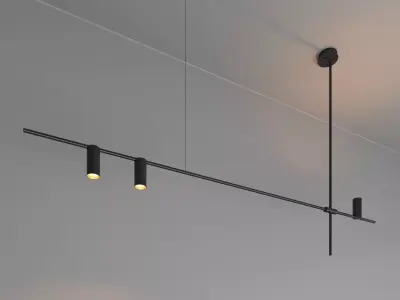 Tribes linear pendant by TossB Low-poly 3D model