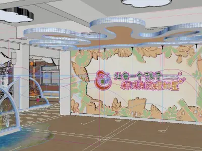 kindergarten hall 3D model
