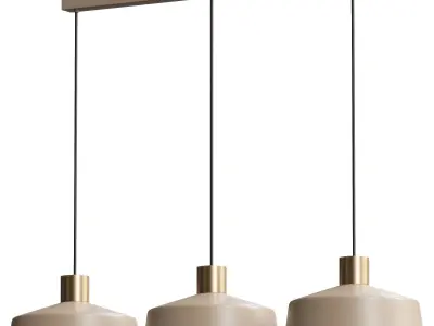  EGLO Valdiola 3 Light Diner Ceiling Light 3D model