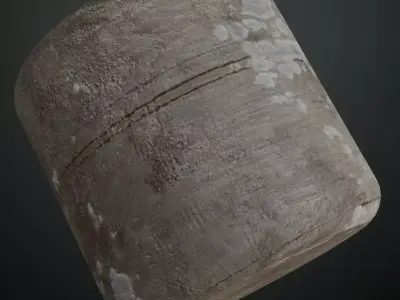  Minimal White Painted Wood with Natural Knots PBR Seamless Texture