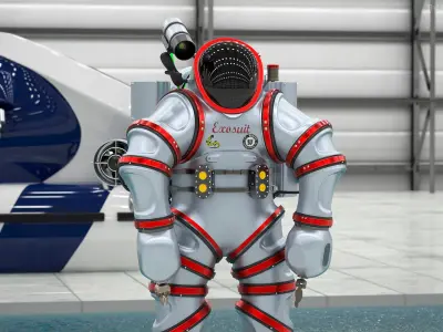  Nuytco Submersible Exosuit ADS Rigged for Maya 