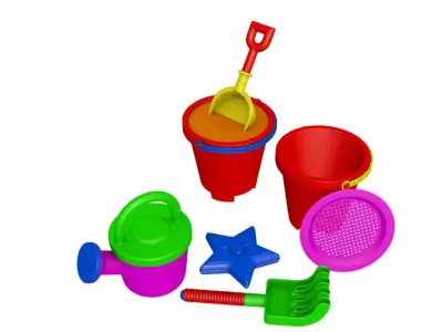 Beach Sand Toys 3D model
