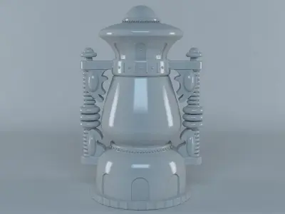 Old Lamp 3D model 2