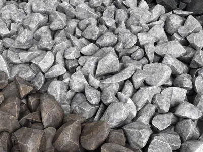 Stone mound 3D model