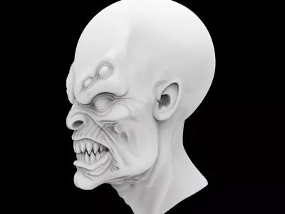 Mutant Alien 3D Print Model 3D print model