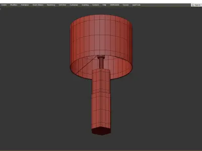 Duron  27 Table Lamp Low-poly 3D model