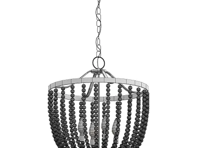 Rylee 4 Light Chandelier 3D model