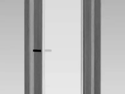 Stylish satin glass door 3D model