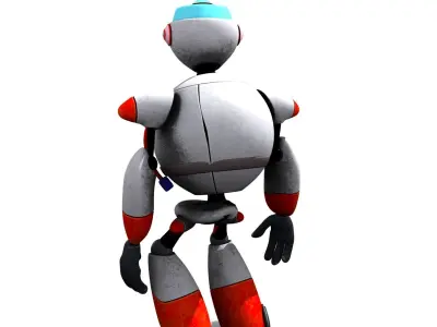 Robot Cartoon Character 3D model