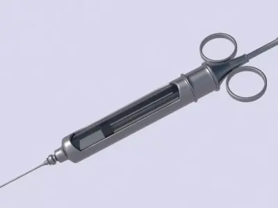 Vintage Syringe 3D model