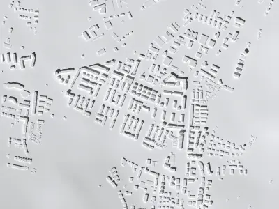 Quartier Vauban Friedburg Germany  3D print model