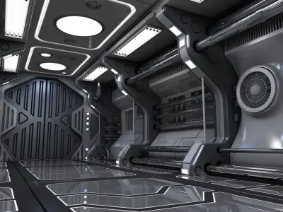 Sci Fi Interior 6 3D model