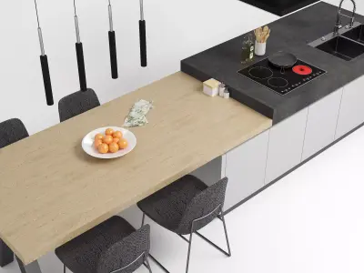 Modern Selox Kitchen Island  3D model