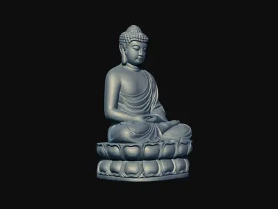 Buddha Statue - 3DP Ready 3D print model