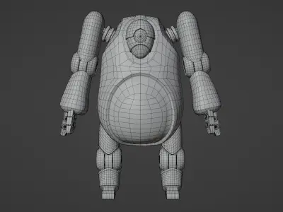 Stylized Robot Sci-Fi Free low-poly 3D model