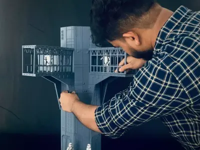 Custom Endor Landing Platform Diorama 3D print model