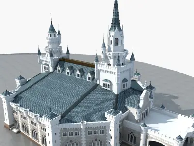 European Castle 3D model