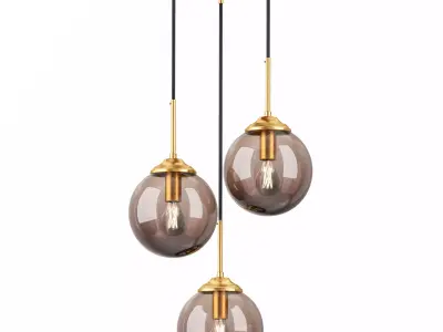 3 Lights Globe Hanging 3D model