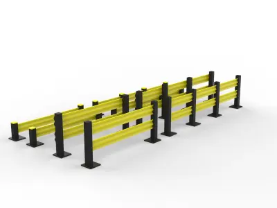 Safety Barrier 3D model