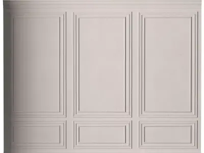 Classic 3D Wall Panel Elegant Design for Interior Decor 11 3D model