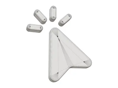 Cursor icon Low-poly 3D model