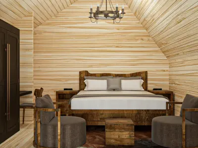Hotel Design Low-poly 3D model