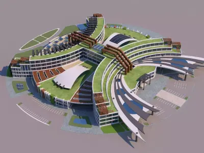 0180 - Hotel Modern Building 3D model