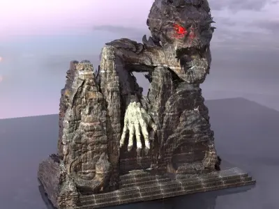 Monster castle Full design  3D model
