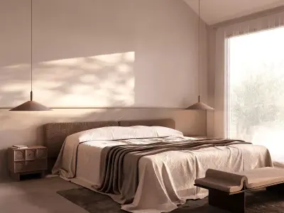 Bedroom interior scene 3D model