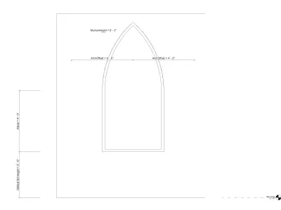 Pointed Window 3D model