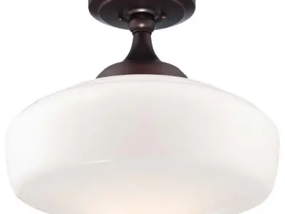 Belby Glass Semi Flush Mount Free 3D model