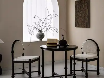 table and chairs 3d model 3D model