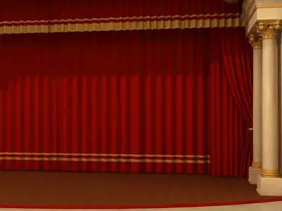 Theatre stage 3D model