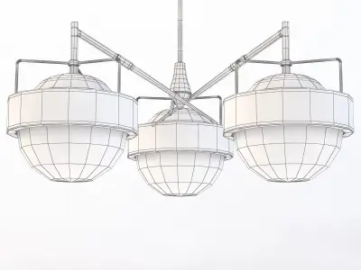 Italian Saturn Chandelier 3D model