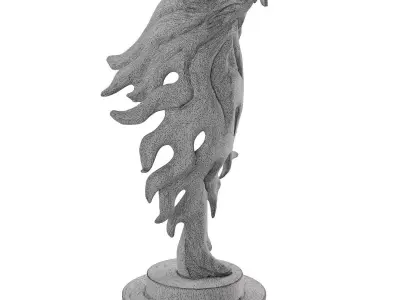 eagle statue 11 3D model
