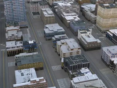 City 104 Low-poly 3D model