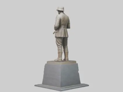 The Silent Soldier monument model 3D model