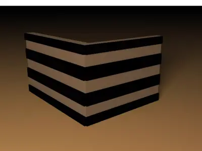 Decorative Office Partition - cabin 3D model