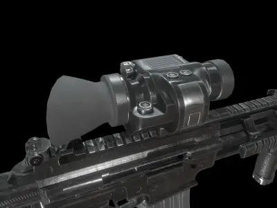 SS2 RZ1 - Assault Rifle Low-poly 3D model