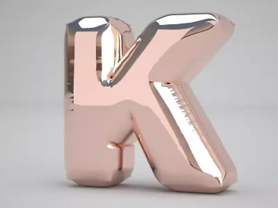 K Balloon Copper 3D model
