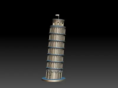 Pisa Tower 3d model for 3d printing 3D print model