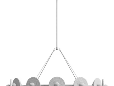  Dahlia LED Chandelier 3D model