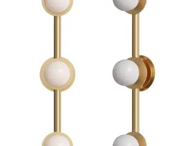 Nodes Large Sconce 3D model