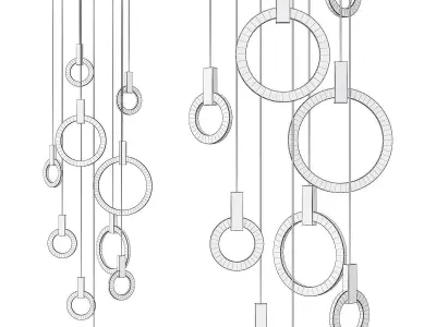 Hanging Ring Light 3D model
