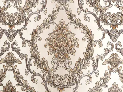 Antique Laurel Damask Wallpaper Texture  Texture