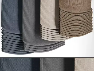 Roman blinds 21 3D model