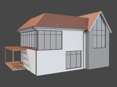 House 2 modern 3D model